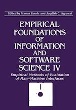 Empirical Foundations of Information and Software Science IV