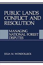 Public Lands Conflict and Resolution