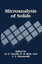 Microanalysis of Solids