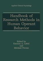 Handbook of Research Methods in Human Operant Behavior