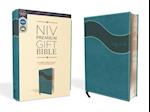 Niv, Premium Gift Bible, Leathersoft, Blue, Red Letter Edition, Indexed, Comfort Print