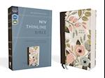 Niv, Thinline Bible, Cloth Over Board, Floral, Red Letter Edition, Comfort Print