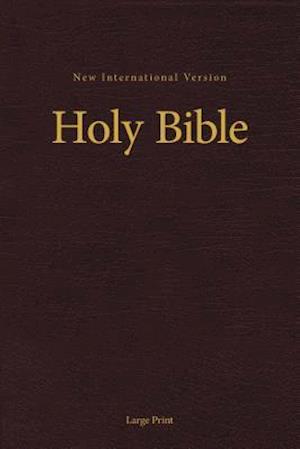 NIV, Pew and Worship Bible, Large Print, Hardcover, Burgundy