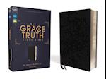 Niv, the Grace and Truth Study Bible, European Bonded Leather, Black, Red Letter, Comfort Print