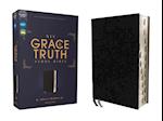 Niv, the Grace and Truth Study Bible, European Bonded Leather, Black, Red Letter, Thumb Indexed, Comfort Print