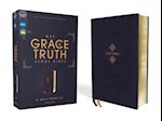 Niv, the Grace and Truth Study Bible, Leathersoft, Navy, Red Letter, Comfort Print