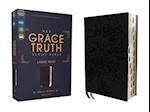 Niv, the Grace and Truth Study Bible, Large Print, European Bonded Leather, Black, Red Letter, Thumb Indexed, Comfort Print