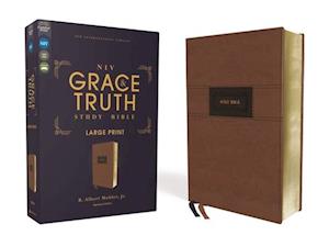 Niv, the Grace and Truth Study Bible, Large Print, Leathersoft, Brown, Red Letter, Comfort Print