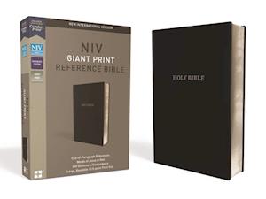 NIV, Reference Bible, Giant Print, Leather-Look, Black, Red Letter Edition, Comfort Print