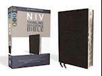 NIV, Thinline Reference Bible, Bonded Leather, Black, Red Letter Edition, Indexed, Comfort Print