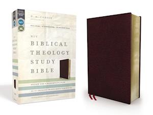 NIV, Biblical Theology Study Bible, Bonded Leather, Burgundy, Comfort Print