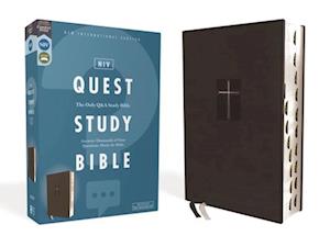 Niv, Quest Study Bible, Leathersoft, Black, Indexed, Comfort Print