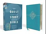 Niv, Quest Study Bible, Leathersoft, Blue, Comfort Print