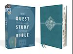 Niv, Quest Study Bible, Leathersoft, Blue, Indexed, Comfort Print