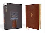 Nasb, Thinline Bible, Large Print, Leathersoft, Brown, Red Letter Edition, 1995 Text, Comfort Print