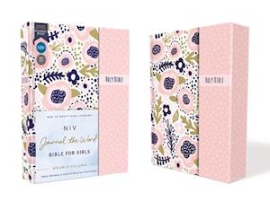 Niv, Journal the Word Bible for Girls, Double-Column, Hardcover, Pink, Magnetic Closure, Red Letter, Comfort Print