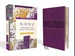 Nrsv, Personal Size Large Print Bible with Apocrypha, Leathersoft, Purple, Comfort Print