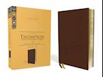 Kjv, Thompson Chain-Reference Bible, Genuine Leather, Calfskin, Brown, Art Gilded Edges, Red Letter, Comfort Print
