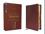 Nkjv, Thompson Chain-Reference Bible, Genuine Leather, Calfskin, Burgundy, Red Letter, Comfort Print