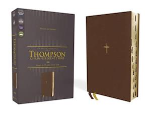 Nasb, Thompson Chain-Reference Bible, Leathersoft, Brown, 1995 Text, Red Letter, Thumb Indexed, Comfort Print