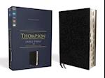 Niv, Thompson Chain-Reference Bible, Large Print, European Bonded Leather, Black, Thumb Indexed, Red Letter, Comfort Print