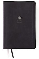 Niv, Men's Devotional Bible, Large Print, Leathersoft, Black, Comfort Print