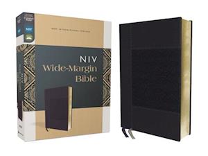 Niv, Wide Margin Bible, Leathersoft, Navy, Red Letter, Comfort Print