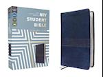 Niv, Student Bible, Personal Size, Leathersoft, Navy, Comfort Print