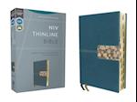 Niv, Thinline Bible, Leathersoft, Teal, Red Letter, Thumb Indexed, Comfort Print