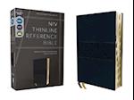 Niv, Thinline Reference Bible, Leathersoft, Navy, Red Letter, Thumb Indexed, Comfort Print