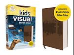 Niv, Kids' Visual Study Bible, Leathersoft, Bronze, Full Color Interior, Peel/Stick Bible Tabs