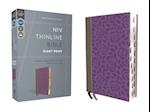 Niv, Thinline Bible, Giant Print, Leathersoft, Gray/Purple, Red Letter, Thumb Indexed, Comfort Print