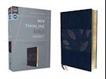 Niv, Thinline Bible, Compact, Leathersoft, Blue Floral, Red Letter, Comfort Print