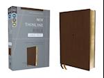 Niv, Thinline Bible, Large Print, Leathersoft, Brown, Red Letter, Comfort Print
