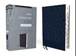 Niv, Thinline Bible, Large Print, Leathersoft, Navy, Red Letter, Thumb Indexed, Comfort Print