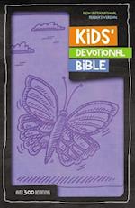 NIrV, Kids' Devotional Bible, Leathersoft, Lavender