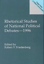 Rhetorical Studies of National Political Debates