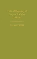 Bio-Bibliography of Countee P. Cullen, 1903-1946