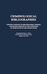Criminological Bibliographies