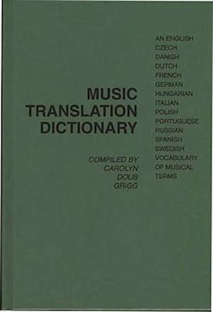 Music Translation Dictionary