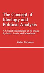 The Concept of Ideology and Political Analysis