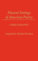Musical Settings of American Poetry
