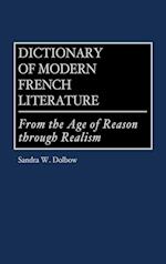 Dictionary of Modern French Literature