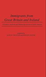 Immigrants from Great Britain and Ireland