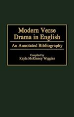 Modern Verse Drama in English