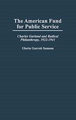 The American Fund for Public Service