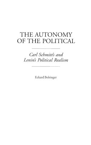 The Autonomy of the Political