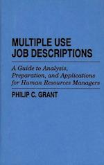 Multiple Use Job Descriptions