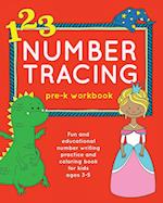 Number Tracing Pre-K Workbook
