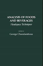 Analysis of Foods and Beverages